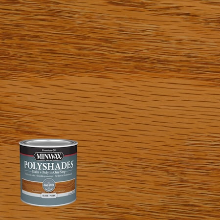 Polyshades Minwax PolyShades Semi-Transparent Gloss Pecan Oil-Based Stain/Polyurethane Finish 1/2 pt 214204444